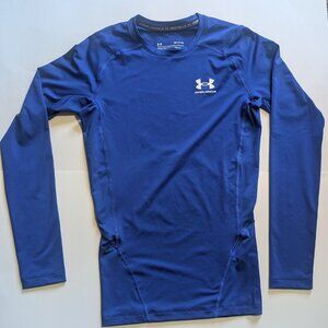 Under Armour Heat Gear Boys Long Sleeved Royal Blue Size S